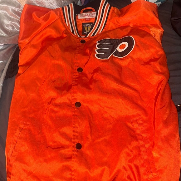 Mitchell & Ness Orange Philadelphia Flyers Jacket - Picture 4 of 8